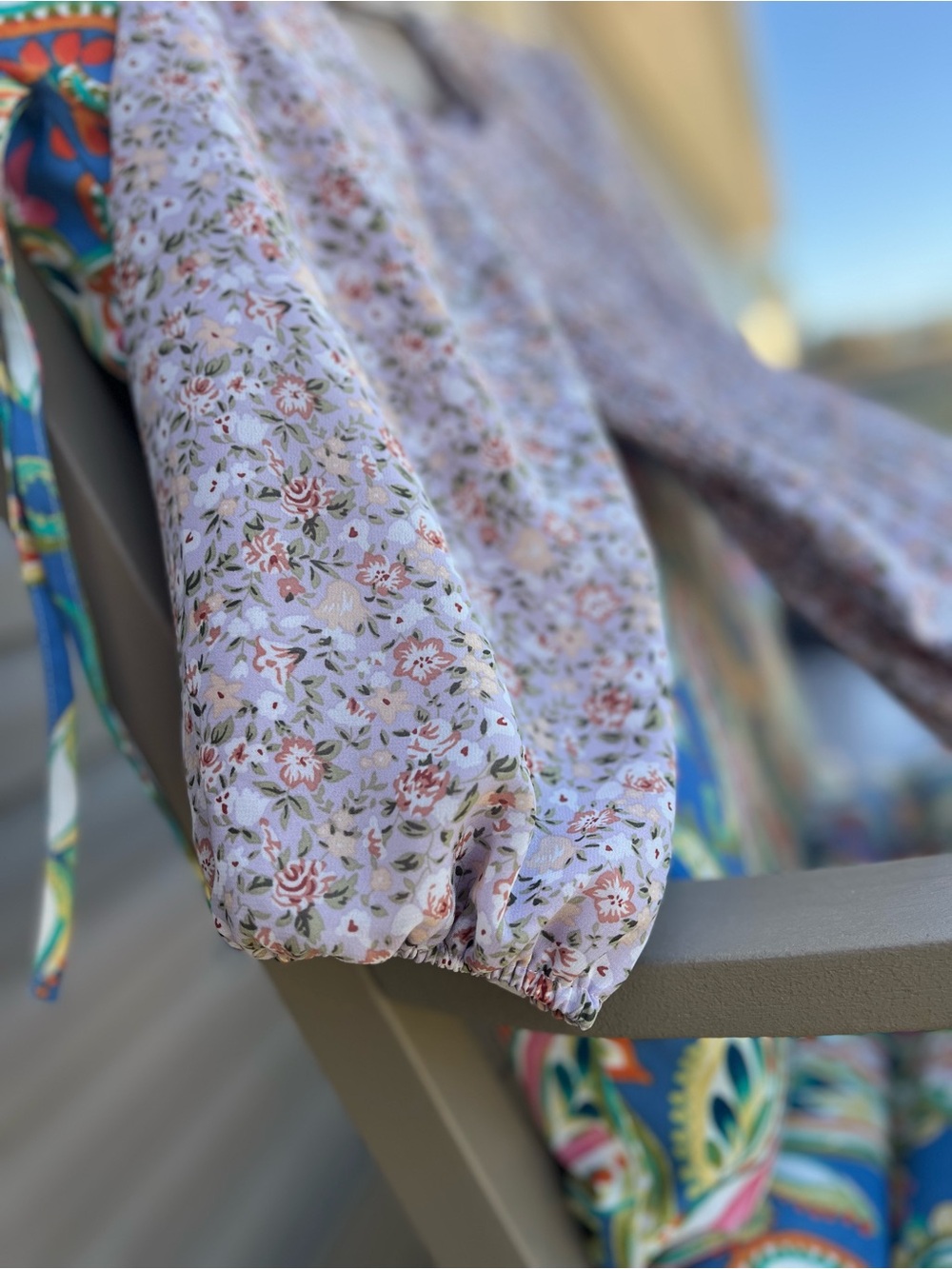 Mikarose Rose Multicolor Floral Smocked Maxi Dress - Picture 8 of 12